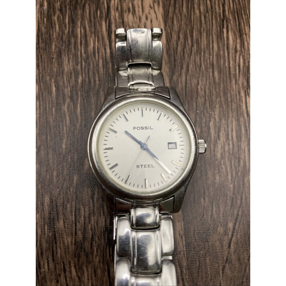 Fossil Steel Men’s Silver Tone Watch FS2539 With Date Working